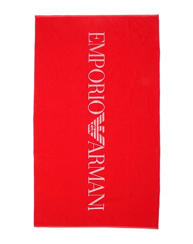 EMPORIO ARMANI Beach towel Red 100% Cotton