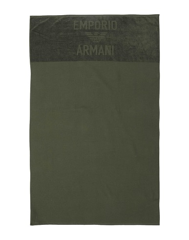 EMPORIO ARMANI Telo mare Verde militare 100% Cotone