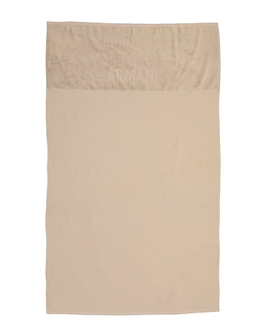 EMPORIO ARMANI Beach towel Beige 100% Cotton