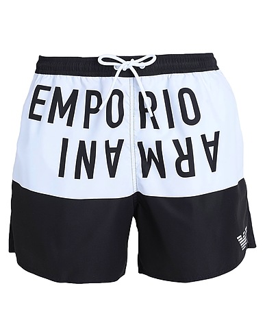 EMPORIO ARMANI Swim shorts Black 100% Polyester