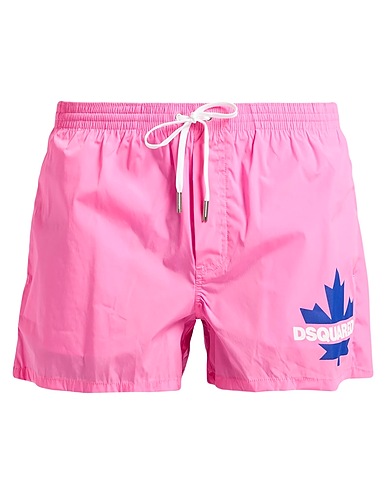 DSQUARED2 Swim shorts BEACHWEAR Pink 92% Polyamide, 8% Elastane
