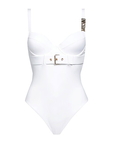 MOSCHINO Costume intero SWIM Bianco 91% Poliammide, 9% Elastan