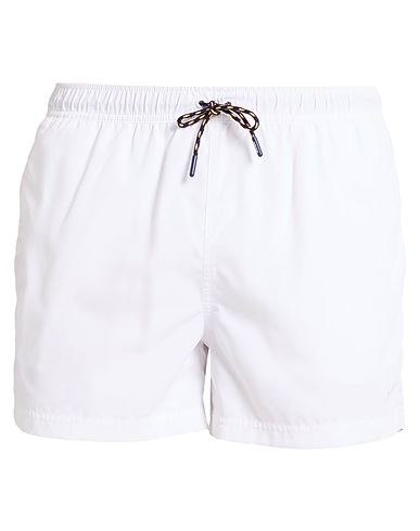 K-WAY Swim shorts White 100% Polyester