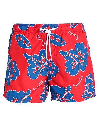 SUNDEK Swim shorts Red 100% Recycled polyester