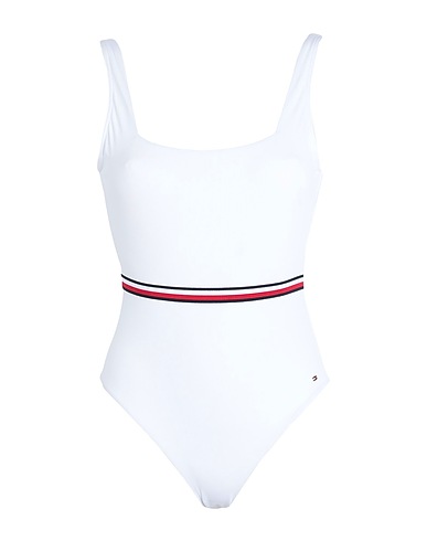 TOMMY HILFIGER One-piece swimsuits White 75% Polyamide, 25% Elastane