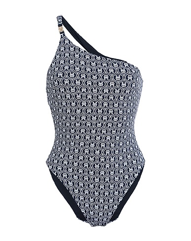TOMMY HILFIGER One-piece swimsuits Navy blue 88% Polyamide, 12% Elastane