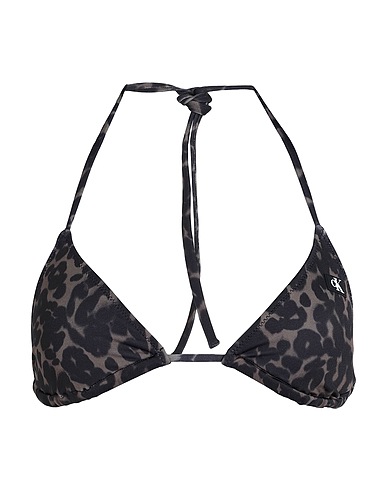 CALVIN KLEIN Bikini Military green 85% Polyester, 15% Elastane