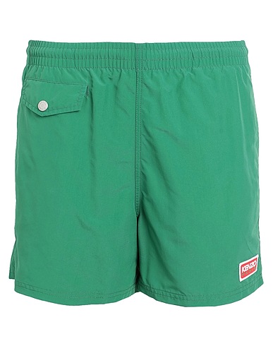 KENZO Swim shorts Green 100% Polyamide