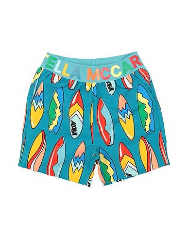 STELLA McCARTNEY KIDS Swim shorts Deep teal 100% Polyester