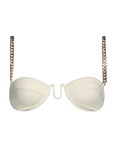 STELLA McCARTNEY Bikini Cream 65% Polyamide, 35% Elastane, Metal
