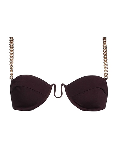 STELLA McCARTNEY Bikini Plum 65% Polyamide, 35% Elastane, Metal