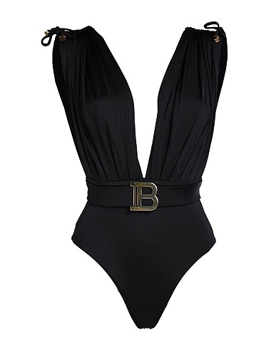 BALMAIN One-piece swimsuits Black 80% Polyamide, 20% Elastane