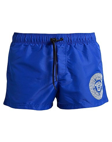 VERSACE Swim shorts Blue 100% Polyester