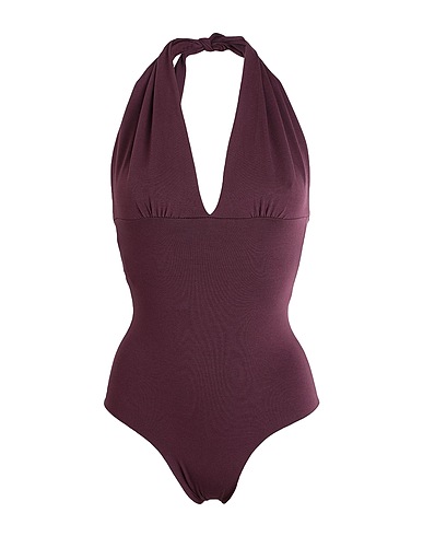 ISOLE & VULCANI One-piece swimsuits Plum 93% Organic cotton, 7% Elastane