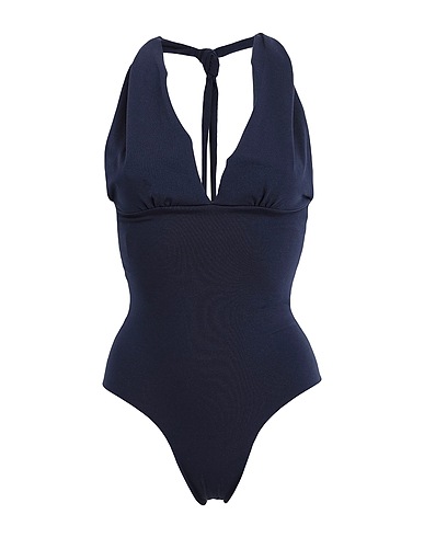 ISOLE & VULCANI 水着（ワンピース） ネイビー オーガニックコットン 93% / ポリウレタン 7%