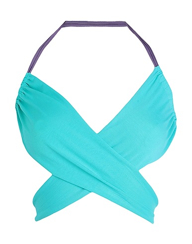 ISOLE & VULCANI Bikini Turquoise 93% Organic cotton, 7% Elastane
