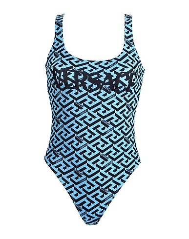 VERSACE One-piece swimsuits Azure 78% Polyester, 22% Elastane