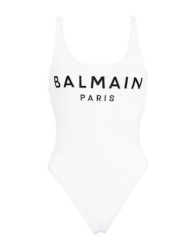 BALMAIN Costume intero Bianco 84% Poliestere, 16% Elastan