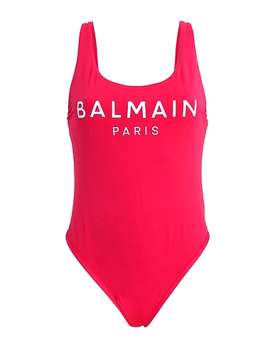 BALMAIN One-piece swimsuits Fuchsia 84% Polyester, 16% Elastane