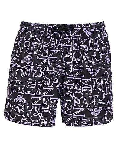 EMPORIO ARMANI Swim shorts SWIMWEAR NERO 100% Polyester