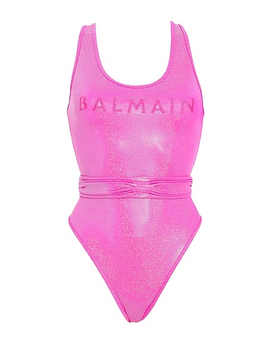 BALMAIN One-piece swimsuits Fuchsia 80% Polyamide, 20% Elastane