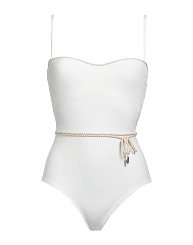 LA PERLA One-piece swimsuits White 90% Polyamide, 10% Elastane