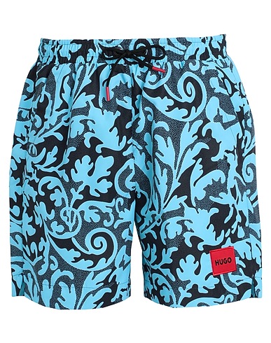 HUGO Swim shorts Sky blue 100% Recycled polyester