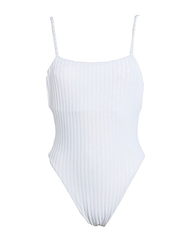 CALVIN KLEIN One-piece swimsuits White 89% Recycled polyester, 11% Elastane