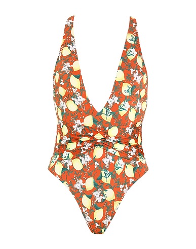 LA PERLA One-piece swimsuits Orange 87% Polyester, 13% Elastane