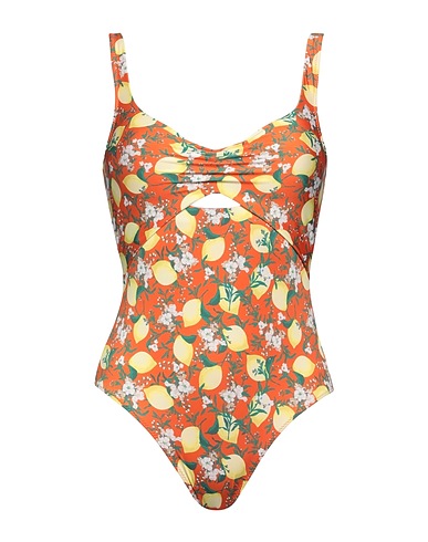 LA PERLA One-piece swimsuits Orange 87% Polyester, 13% Elastane