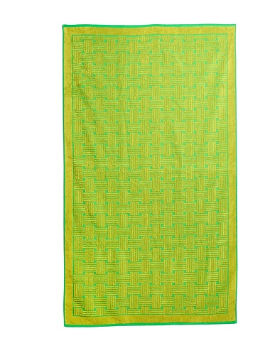 BOTTEGA VENETA Beach towel Lime green 100% Cotton