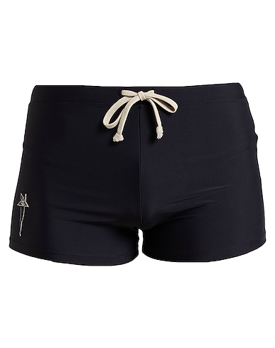 RICK OWENS x CHAMPION Swim shorts Black 80% Polyamide, 20% Elastane