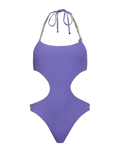 STELLA McCARTNEY One-piece swimsuits Purple 65% Polyamide, 35% Elastane