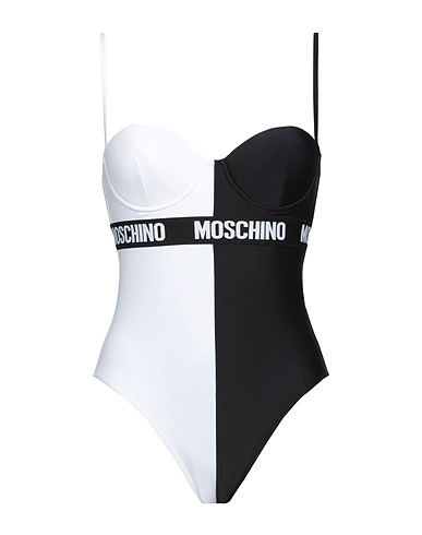 MOSCHINO One-piece swimsuits Black 80% Polyamide, 20% Elastane, Elastic fibres