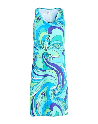 MOSCHINO ビーチドレス ターコイズブルー コットン 93% / ポリウレタン 7%