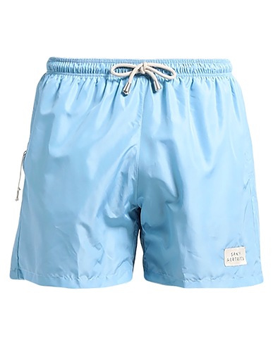 SANTA GERTRUDIS Swim shorts Sky blue 100% Polyester