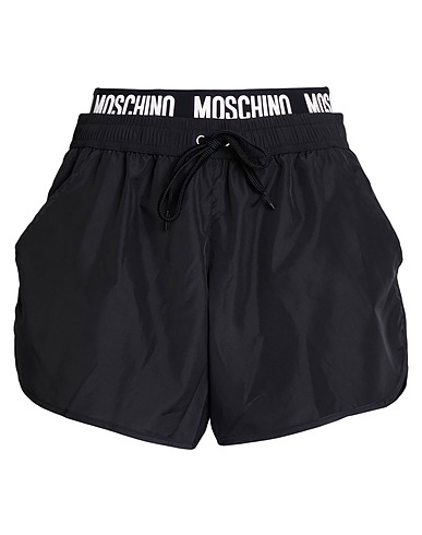 MOSCHINO Туники, топы и сарафаны Чёрный 100% Полиэстер, Полиамид, Эластан