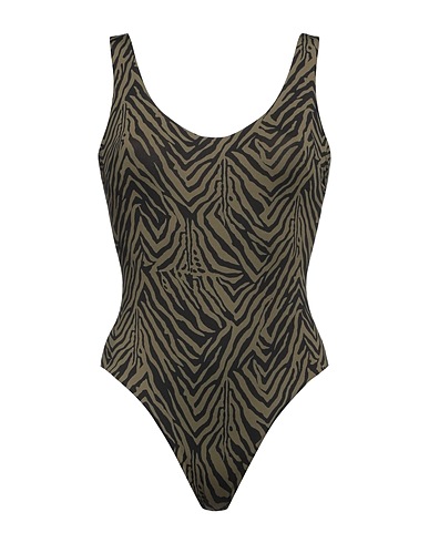 FISICO One-piece swimsuits Military green 87% Polyamide, 13% Elastane