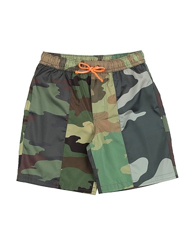 DOLCE&GABBANA Swim shorts Military green 100% Polyester