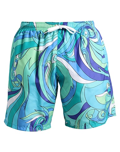 MOSCHINO Swim shorts Green 100% Polyester