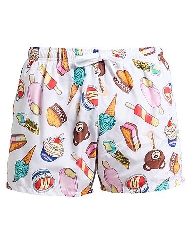 MOSCHINO Swim shorts SWIM White 100% Polyester