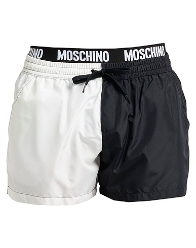 MOSCHINO Swim shorts Black 100% Polyester, Polyamide, Elastane