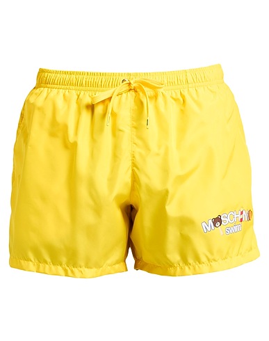 MOSCHINO Swim shorts Yellow 100% Polyester