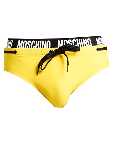 MOSCHINO Swim briefs Yellow 80% Polyamide, 20% Elastane