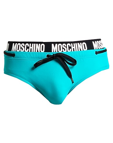 MOSCHINO Slip mare Turchese 80% Poliammide, 20% Elastan