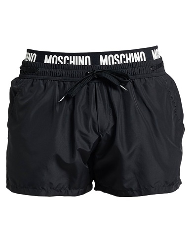 MOSCHINO Шорты для плавания Чёрный 100% Полиэстер, Полиамид, Эластан