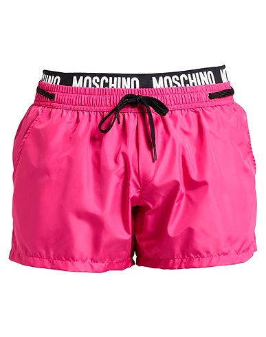 MOSCHINO Swim shorts Fuchsia 100% Polyester, Polyamide, Elastane