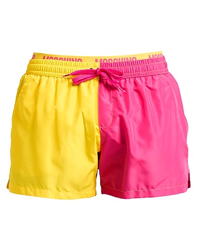 MOSCHINO Swim shorts Fuchsia 100% Polyester, Polyamide, Elastane