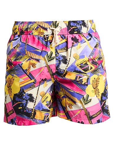 PALM ANGELS Swim shorts Purple 100% Polyester
