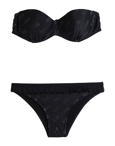 GCDS Maillot deux pièces Noir 80% Polyamide, 20% Élasthanne